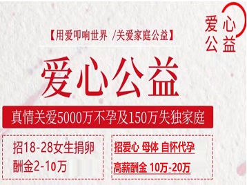 武陵捐卵助孕生子 爱心志愿者招募